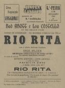 Programa do filme "Rio Rita" com a participação dos atores Bud Abott e Lou Costello.