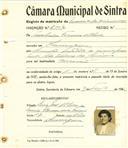 Registo de matricula de carroceiro de 2 ou mais animais em nome de Teodolinda Ferreira Albino , moradora em Almoçageme, com o nº de inscrição 2047.