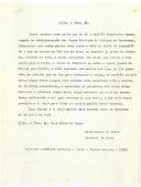 Carta de Bartolomeu da Costa, Marechal de Campo, a dar noticia de um incêndio na fábrica de cima de Barcarena.