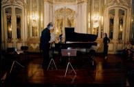 Concerto de Maria João Pires, Augustin Dumay, Gérard Caussé, Ariane Granjon e Jian Wang durante o Festival de Musica de Sintra, na sala da música do Palácio Nacional de Queluz.