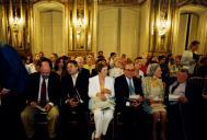 Marquesa de Cadaval a assistir ao Concurso Internacional de Piano Vendôme, Recital de Finalistas, no Palácio Nacional de Queluz, sala da música, durante o Festival de Música de Sintra.