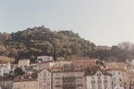 Vista parcial da Vila e da Serra de Sintra. 