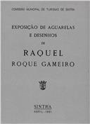 Catálogo da Exposição de aguarela e desenhos de Raquel Roqueiro Gameiro.