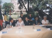 Edite Estrela, Presidente da Câmara Municipal de Sintra, na receção aos membros da comitiva cubana aquando da assinatura do acordo de geminação entre Sintra e Havana.
