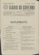 Suplemento do Diário do Governo N.º 258, II Série rectificando o nome de José Alfredo da Costa Azevedo.