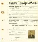 Registo de matricula de cocheiro profissional em nome de Francisco Rosa Inácio, morador na Ribeira do Papel, com o nº de inscrição 1067.