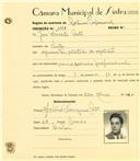 Registo de matricula de cocheiro profissional em nome de José Duarte Costa, morador em Sintra, com o nº de inscrição 1148.