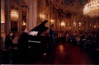 Concerto de Barbara Hendricks e Roland Pöntinen, durante o festival de música de Sintra na sala da música, no Palácio Nacional de Queluz.