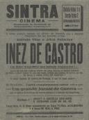 Programa do filme "Inez de Castro" realizado por Leitão de Barros com a participação dos atores 