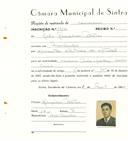 Registo de matricula de carroceiro em nome de João Gonçalves Matias, morador em Morelinho, com o nº de inscrição 1712.