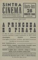 Programa do filme "A princesa e o pirata" com a participação do ator Bob Hope.