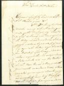 Carta dirigida a António Pereira Nobre de Almeida proveniente de José António a remeter a quantia da venda de sete almudes de vinho.