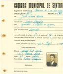 Registo de matricula de carroceiro de 2 ou mais animais em nome de João Manuel Azenha, morador no Cabeço Mouxeira, com o nº de inscrição 1898.