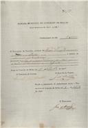 Ordem de cobrança para pagamento de uma licença  passada a Francisco Carreira, morador em Belas.