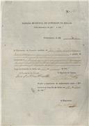 Ordem de cobrança para pagamento de uma licença  passada a João José Vitorino e Companhia, talho  em  Agualva.