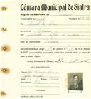 Registo de matricula de cocheiro em nome de Manuel da Silva, morador em Eguaria, com o nº de inscrição 1046.