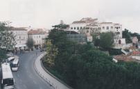 Vista parcial da Vila de Sintra e do Palácio Nacional de Sintra.