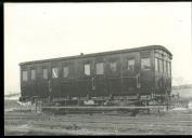 Carruagem de 1ª classe Ad 131 (Série Ad 131 a 133), construida em 1906, nas Oficinas Gerais de Lisboa (Santa Apolónia)