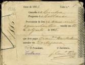 Pagamento do imposto de rendimento de foros de pomares, terras e vinhas referente ao ano de 1886.
