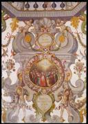Colégio do Espirito Santo - Pormenor da pintura do tecto da Biblioteca (séc. XVIII) - Pentecostes