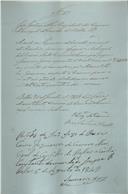 Mandados de pagamento referentes ao ano económico de 1848-1849, passados pelo presidente da câmara municipal de Belas, ao tesoureiro do concelho.