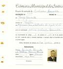 Registo de matricula de cocheiro amador em nome de Jorge Duarte, morador em Sintra, com o nº de inscrição 1193.