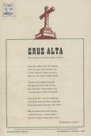 Soneto "Cruz Alta" de Francisco Costa gravado num rochedo da Serra de Sintra.