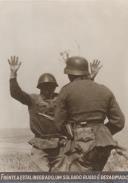 Frente a Estalinegrado, um soldado russo é desarmado durante a II Guerra Mundial. 