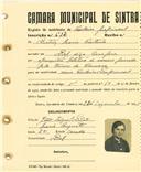 Registo de matricula de cocheiro profissional em nome de Beatriz Maria Caetana, moradora na Assafora, com o nº de inscrição 622.