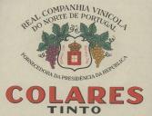 Rótulo para garrafão de vinho tinto de Colares da Real Companhia Vinícola do Norte de Portugal.