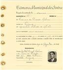 Registo de matricula de carroceiro em nome de Francisco da Piedade Martins, morador em Nafarros, com o nº de inscrição 1778.