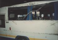 Autocarro da Câmara Municipal de Sintra após acidente na Ponte Redonda.