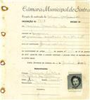 Registo de matricula de cocheiro profissional em nome de Cesaltina Garcia da Costa, moradora em Massamá, com o nº de inscrição 1178.