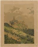 [Vista do Palácio Nacional da Pena] [Material gráfico] / Enrique Casanova. – [S.l. : s.n., 19--]. – 1 litografia : papel, col. ; 31 x 23 cm.