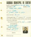 Registo de matricula de carroceiro de 2 ou mais animais em nome de António Duarte Caetano, moradora em Bolembre, com o nº de inscrição 1902.