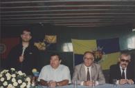 Rui Silva, Presidente da Câmara Municipal de Sintra, com o Vereador Correia de Andrade e Hermínio dos Santos no aniversário do Hockey Club de Sintra.