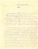 Ofício enviado ao senhor Cunha Ferreira sobre uma reclamação apresentada acerca do fornecimento de energia electrica para a iluminação de Queluz.