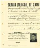 Registo de matricula de carroceiro 2 ou mais animais em nome de Armando Medina dos Santos, morador em Agualva, com o nº de inscrição 1263.