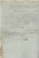 Ordem de cobrança para pagamento de uma licença  passada  a  João Evangelista de Sousa morador em Barcarena.
