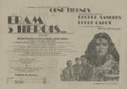 Programa do filme "Eram cinco heróis" realizado por Henry Hathawai com a participação dos atores George Sanders e Bruce Cabot.