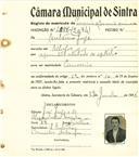 Registo de matricula de carroceiro de 2 ou mais animais em nome de António Jorge, morador em Albogas, com o nº de inscrição 2094.