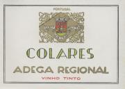 Rótulo para garrafa de vinho tinto da Adega Regional de Colares.