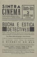Programa do filme "Bucha e estica detetives" com a participação da atriz Jane Withers.