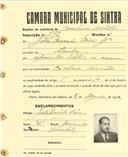 Registo de matricula de cocheiro profissional em nome de João Macedo Faria Júnior, morador em Idanha, com o nº de inscrição 792.