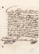 Recibo de pagamento de 17.980 réis de foro de umas Quintas em Marvila, pertencentes ao Conde de Vila Nova pago pelo Marquês de Marialva através do seu procurador Félix Pereira do Rego.
