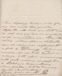 Carta da Duquesa de Lafões dirigida a António Xavier Ribeiro relativa ao envio da encomenda feita ao Padre Alexandre.