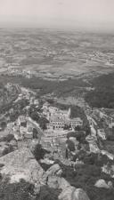 Vista geral da vila de Sintra captada a partir do Castelo dos Mouros.
