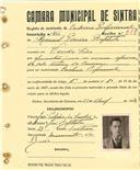 Registo de matricula de cocheiro profissional em nome de Manuel Pereira Batista, morador em Veda Seca, com o nº de inscrição 866.
