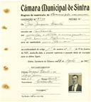 Registo de matricula de carroceiro de 2 ou mais animais em nome de José Joaquim Vicente, morador em Fontanelas, com o nº de inscrição 2130.