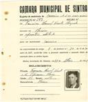 Registo de matricula de carroceiro de 2 ou mais animais em nome de Francisco Manuel Vicente Morgado, morador em Maceira, com o nº de inscrição 379.